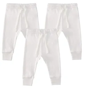 100% Cotton Joggers - 3 pack - Off-White