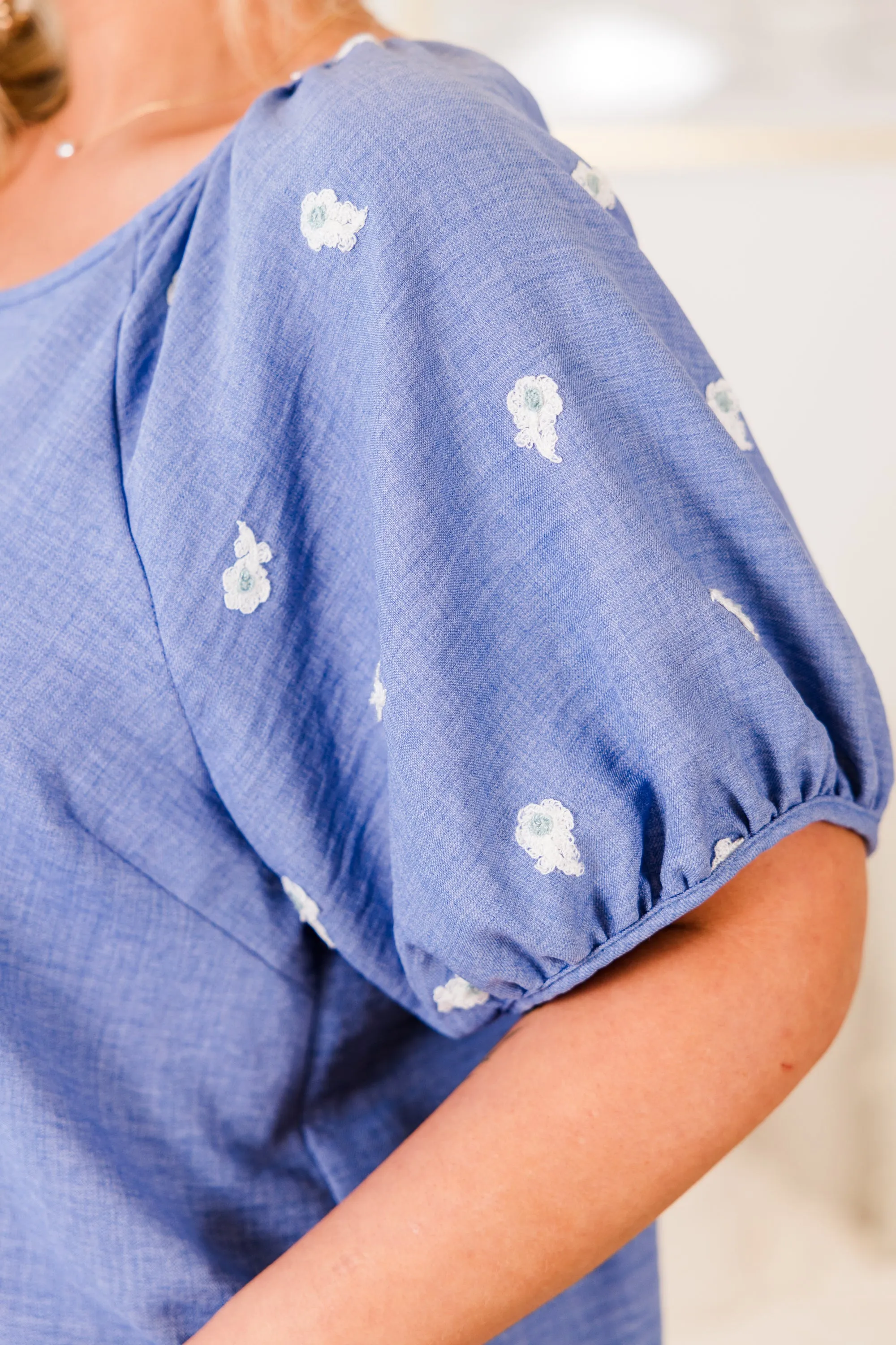 Acts Of Grace Top, Blue