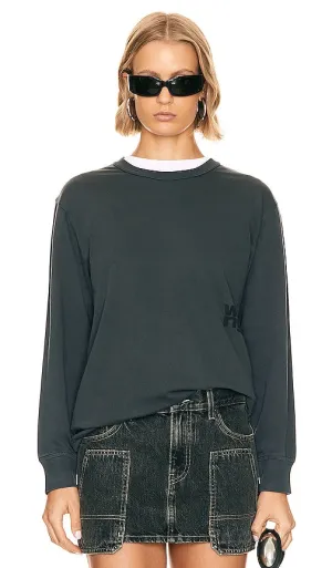 Alexander Wang Essential Tee in Charcoal