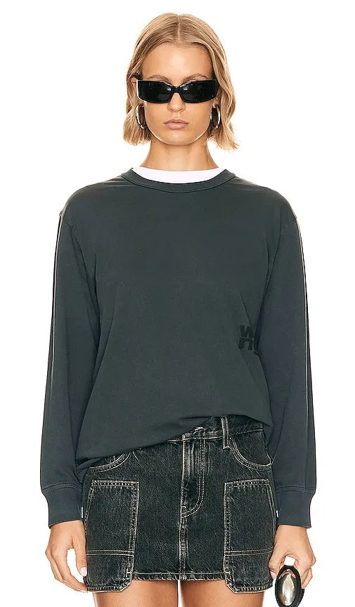 Alexander Wang Essential Tee in Charcoal