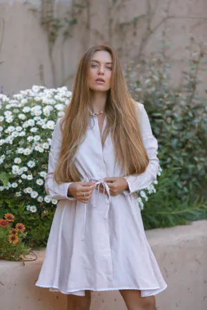 Amalfi Short Dress in Dusty Pink
