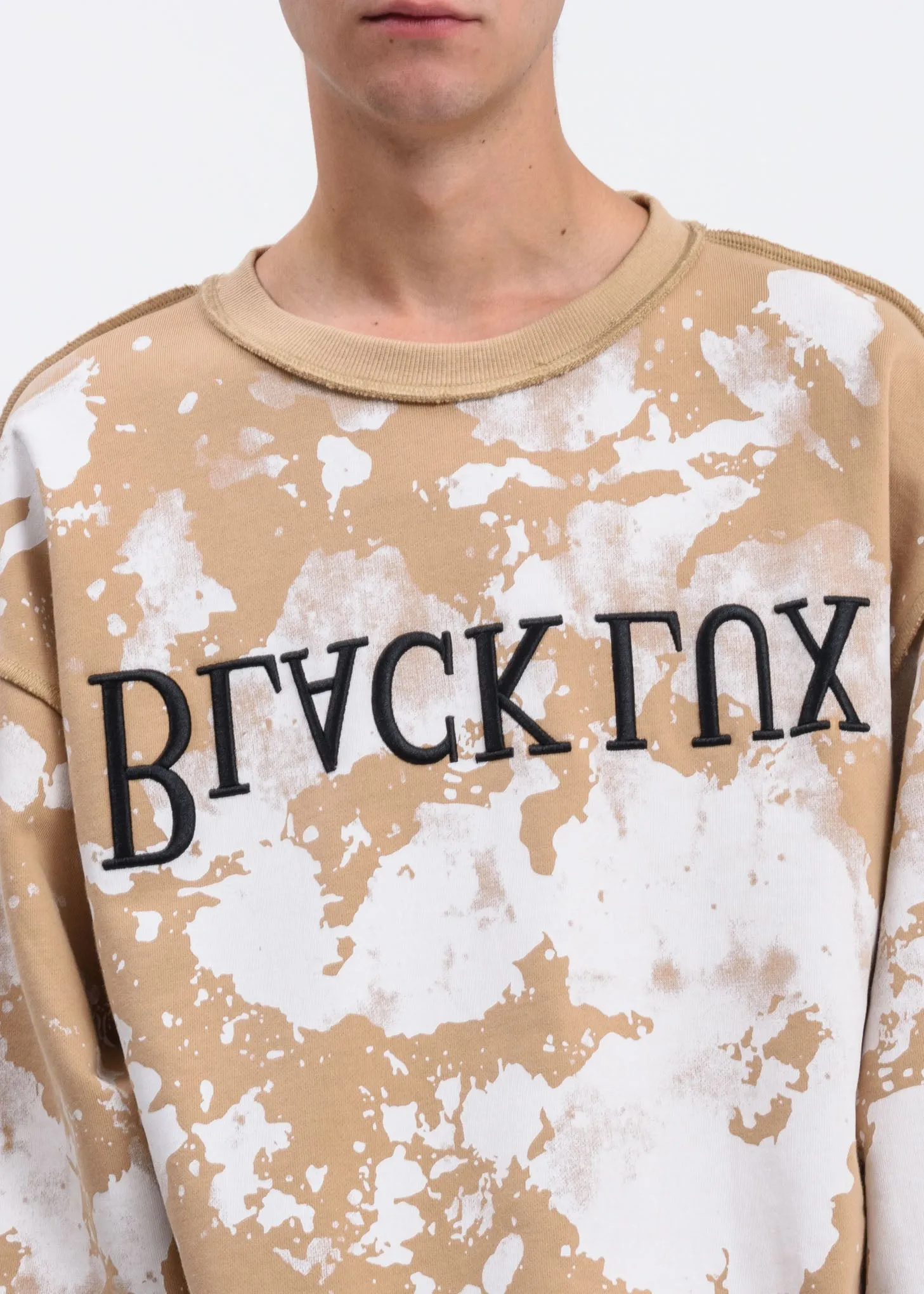 Beige Splatter Sweatshirt