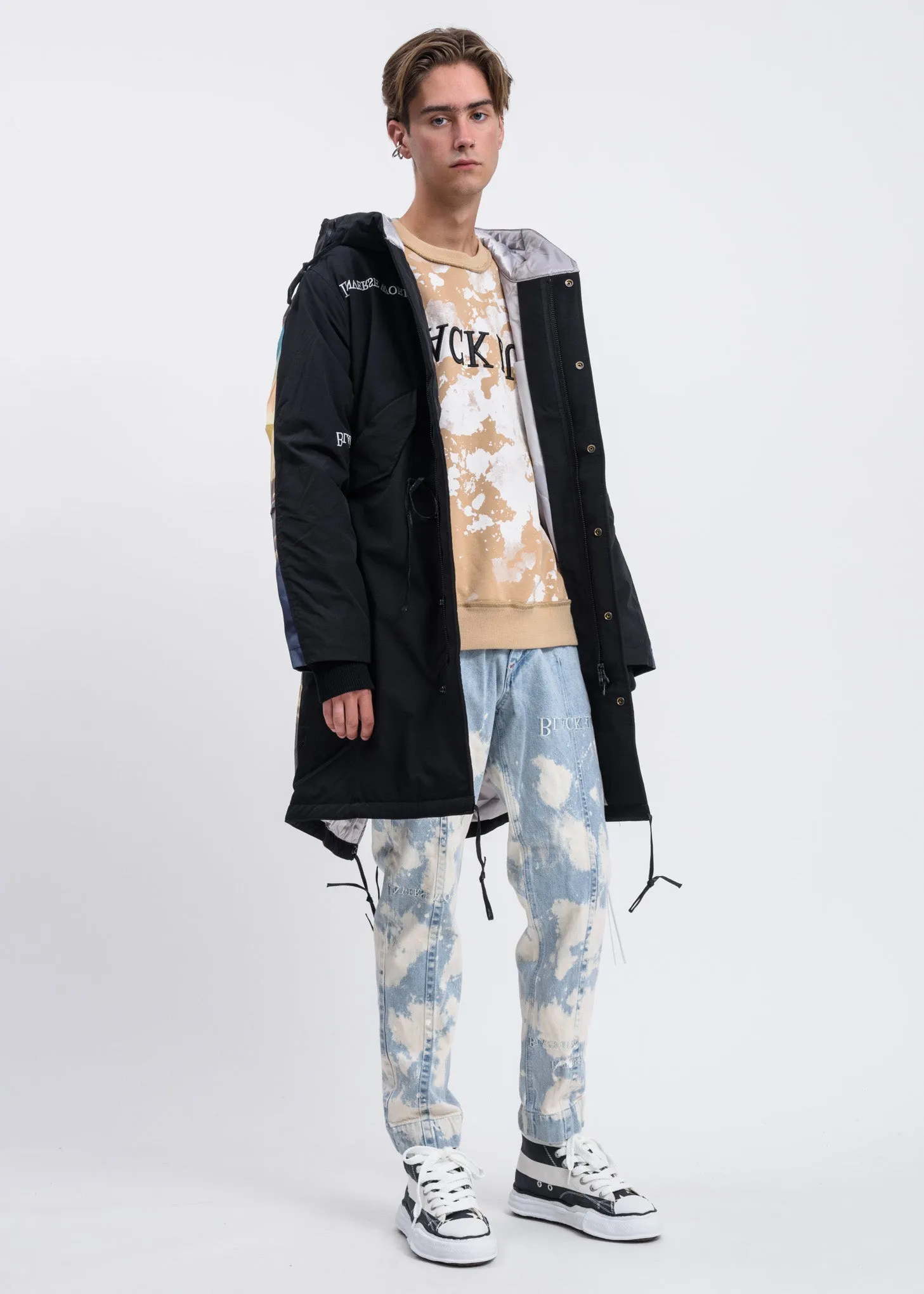 Beige Splatter Sweatshirt