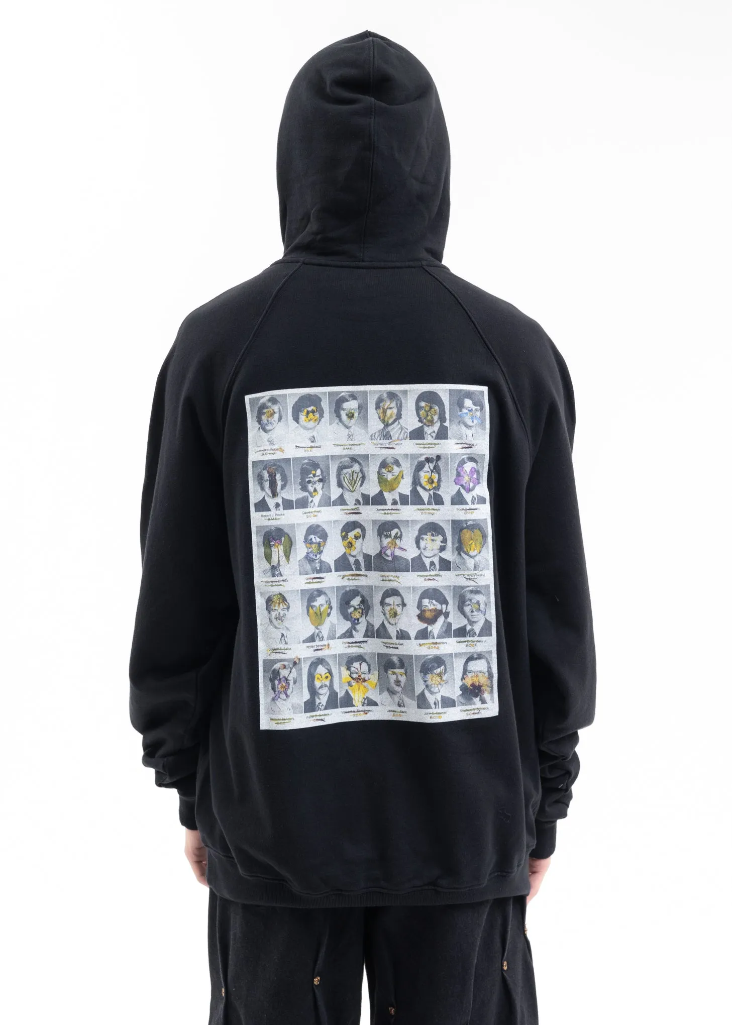 BLACK FLOWER MEN HOODIE
