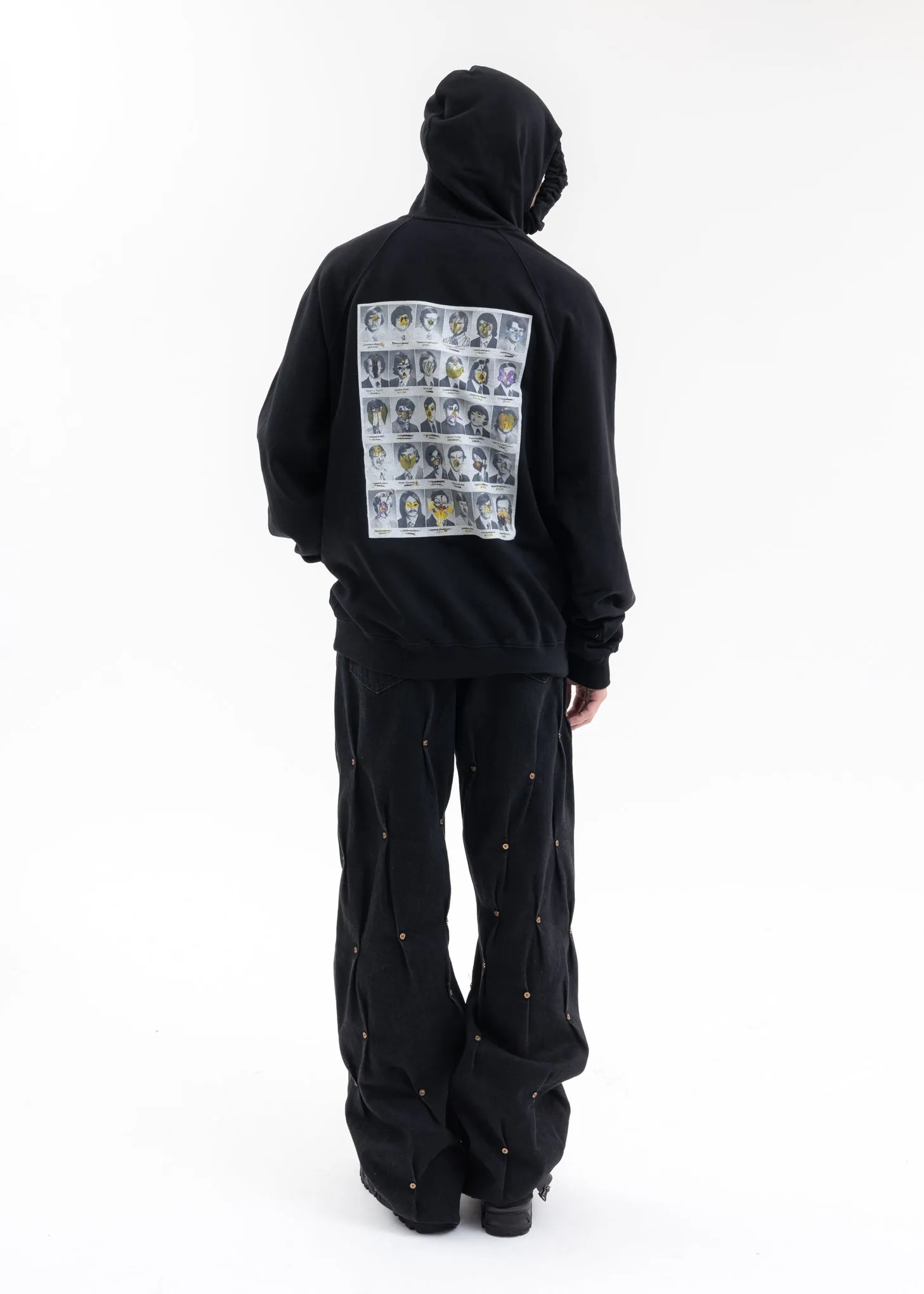 BLACK FLOWER MEN HOODIE