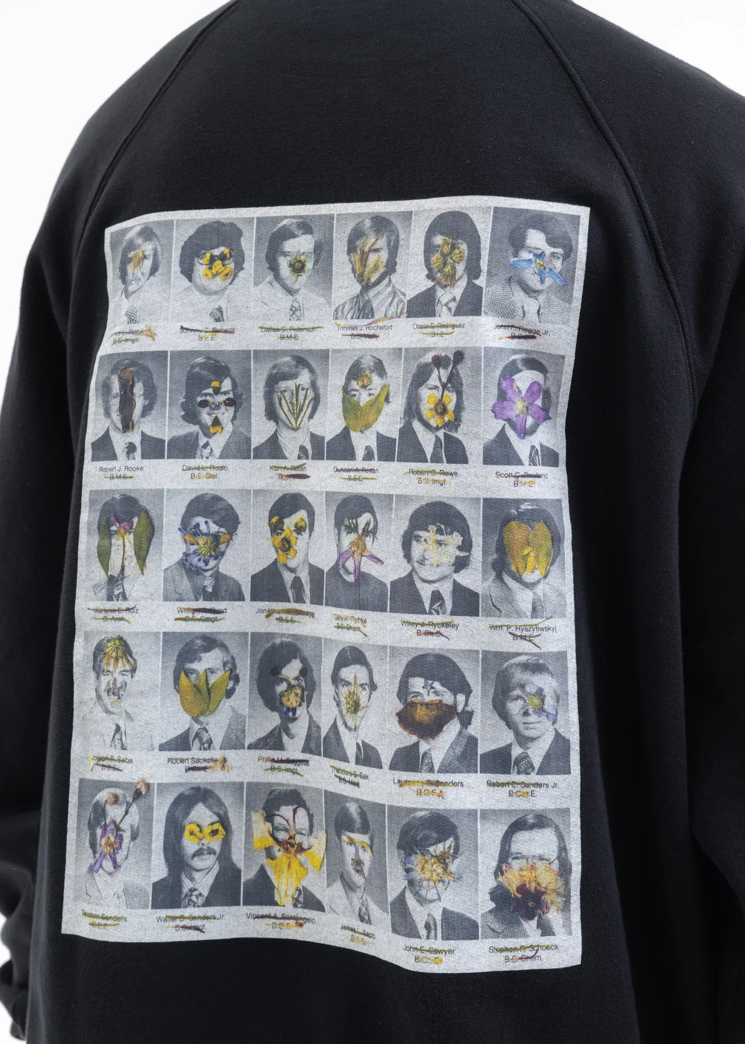 BLACK FLOWER MEN HOODIE