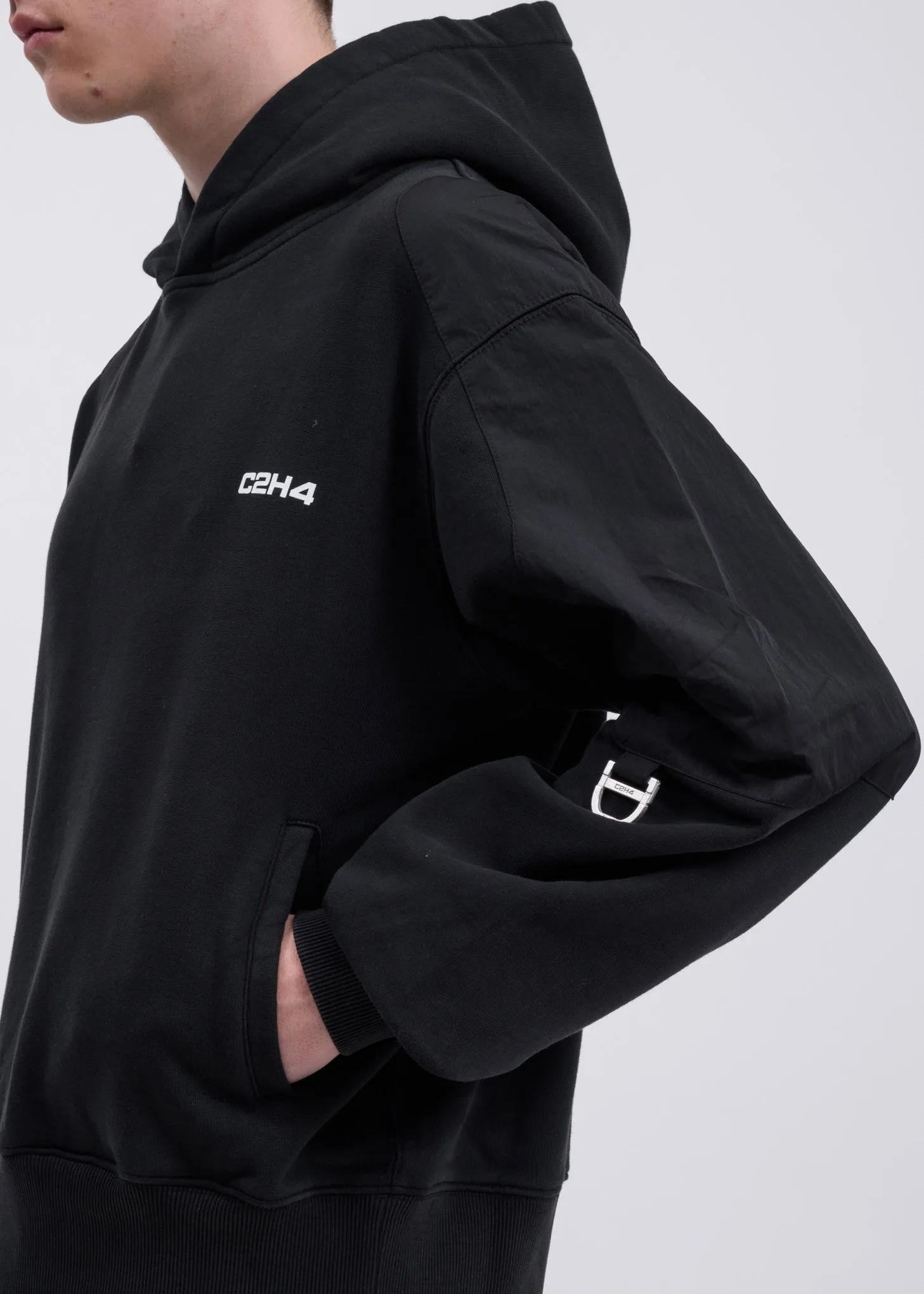 Black Memory Supervisor Panelled Hoodie