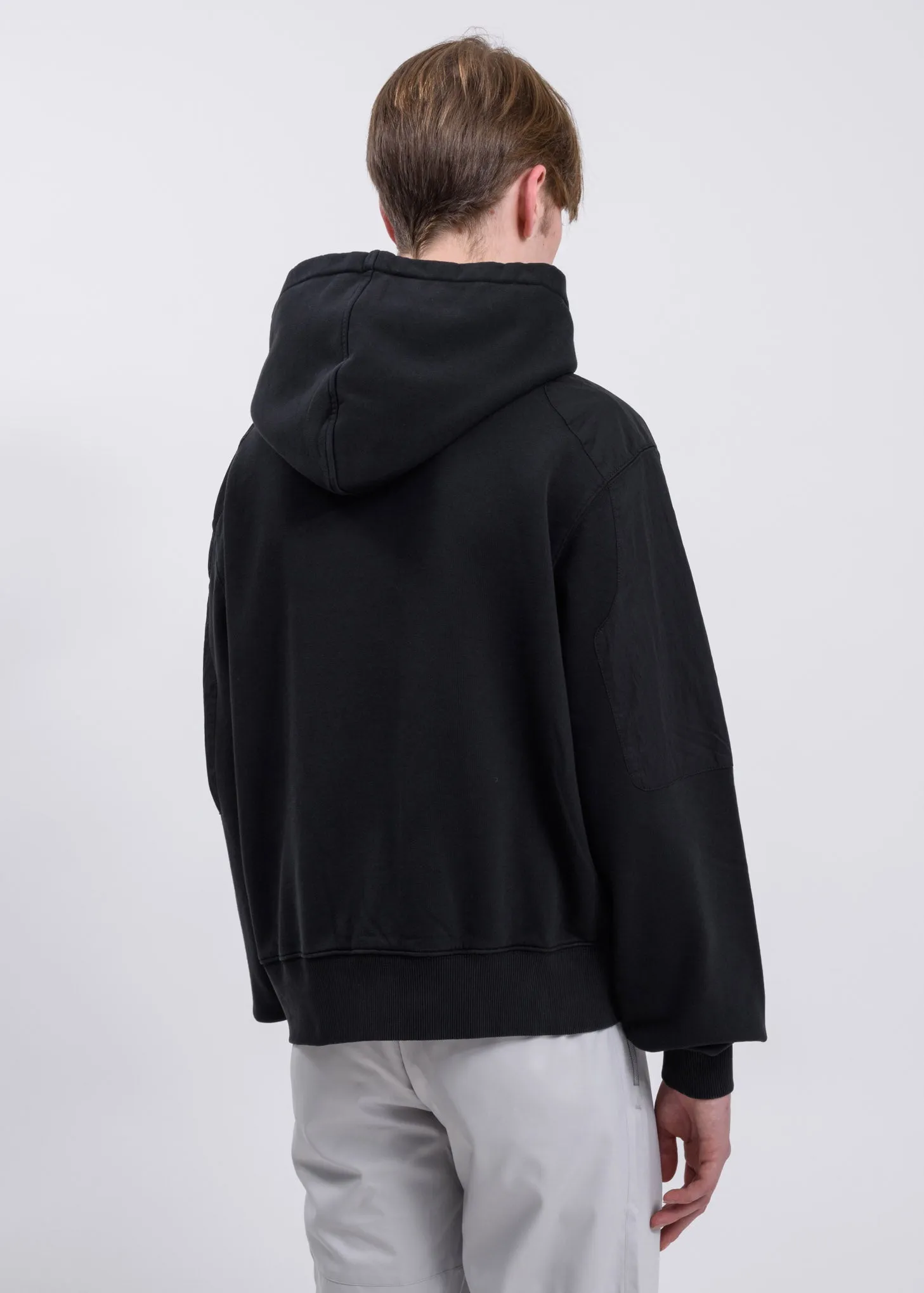 Black Memory Supervisor Panelled Hoodie