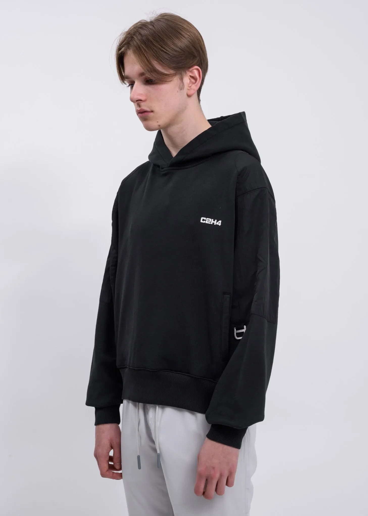 Black Memory Supervisor Panelled Hoodie