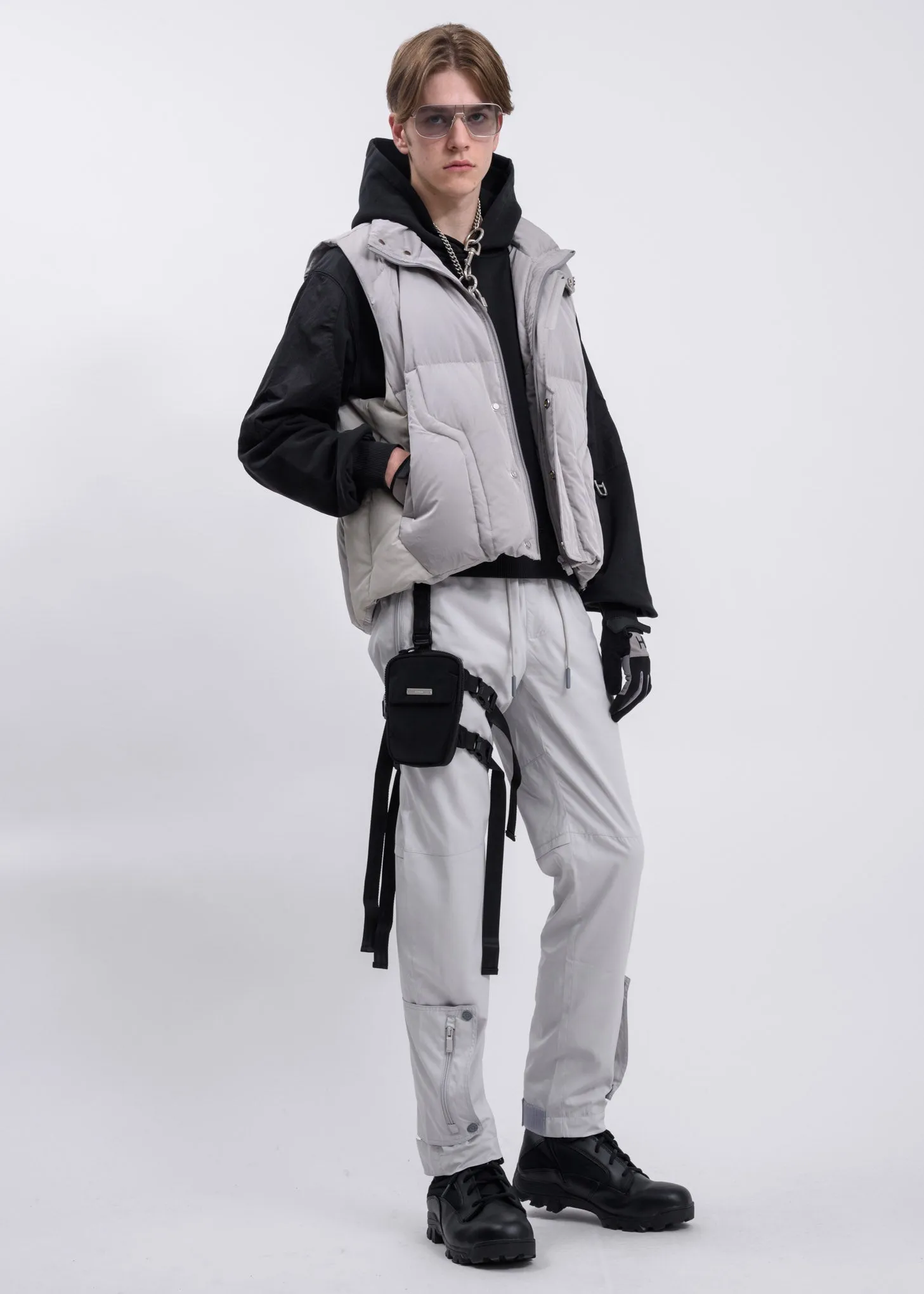 Black Memory Supervisor Panelled Hoodie