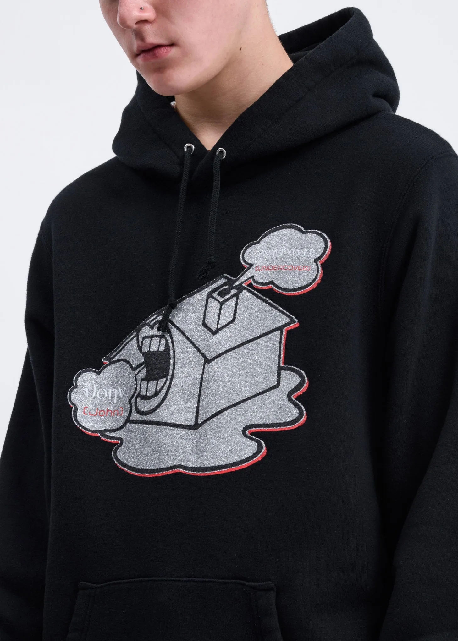 Black Silver House Hoodie