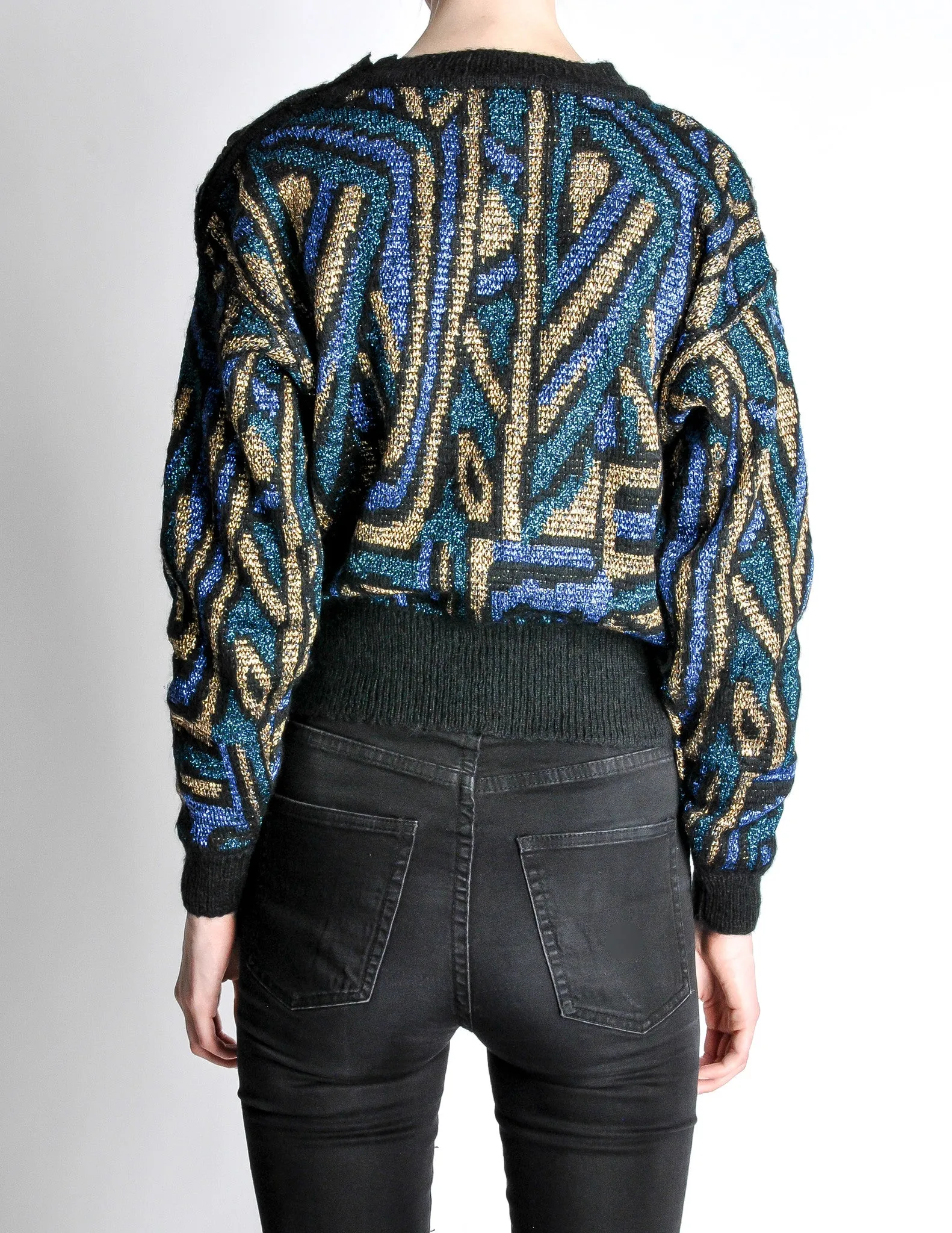 Christian Dior Vintage Metallic Sweater