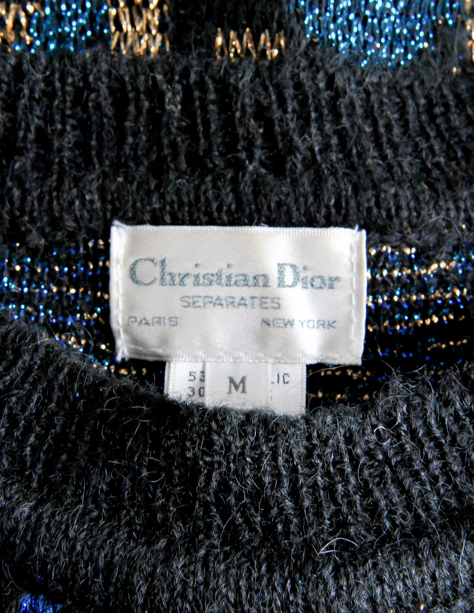 Christian Dior Vintage Metallic Sweater