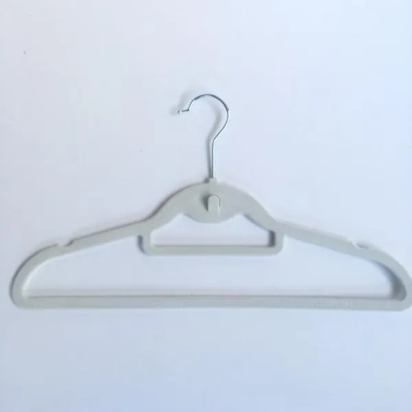 Closet Spice Velvet Hangers with Hook & Tie Bar - Set of 40 (White)