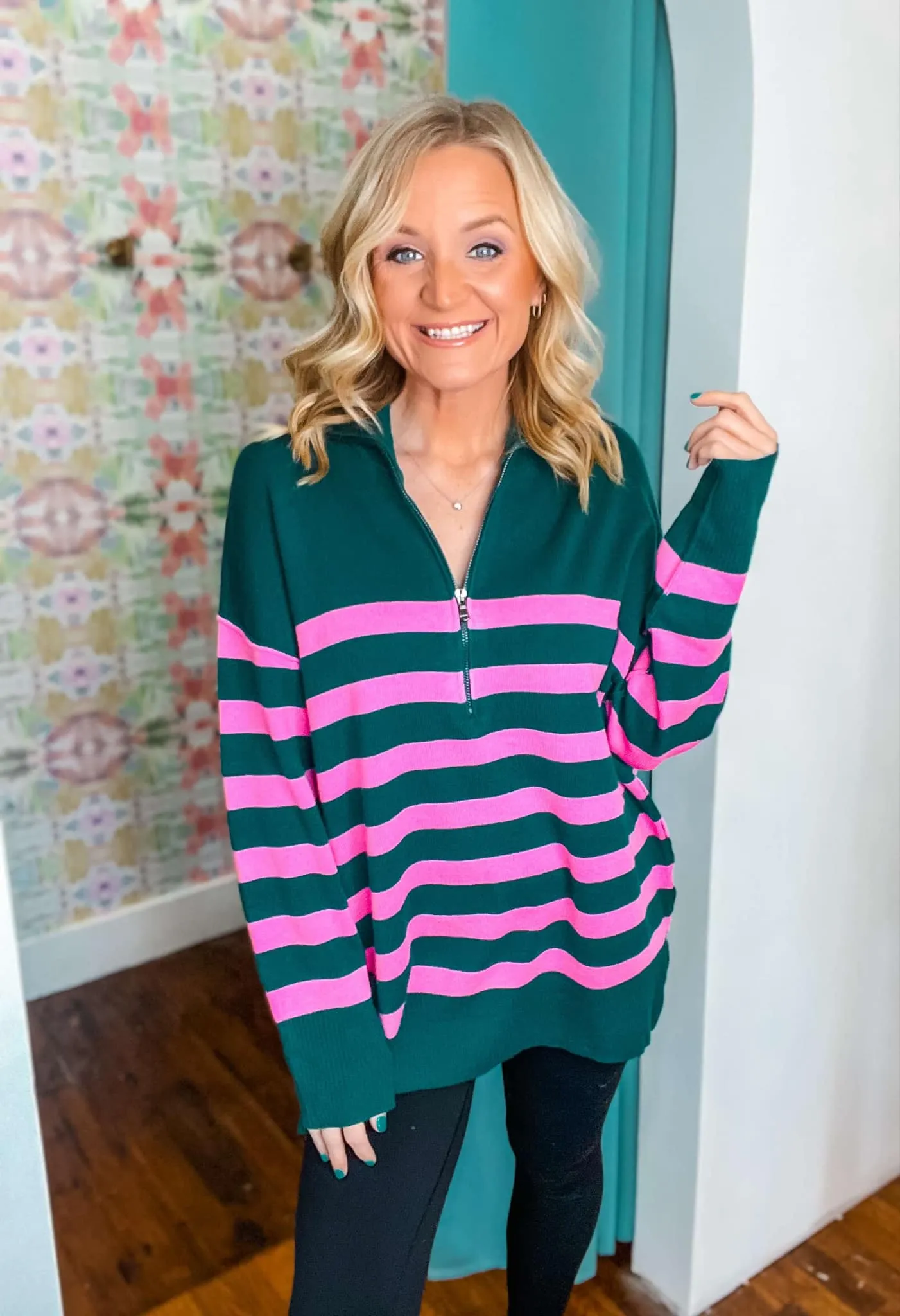 Come a Little Closer Zip Up Sweater (was 54.90)