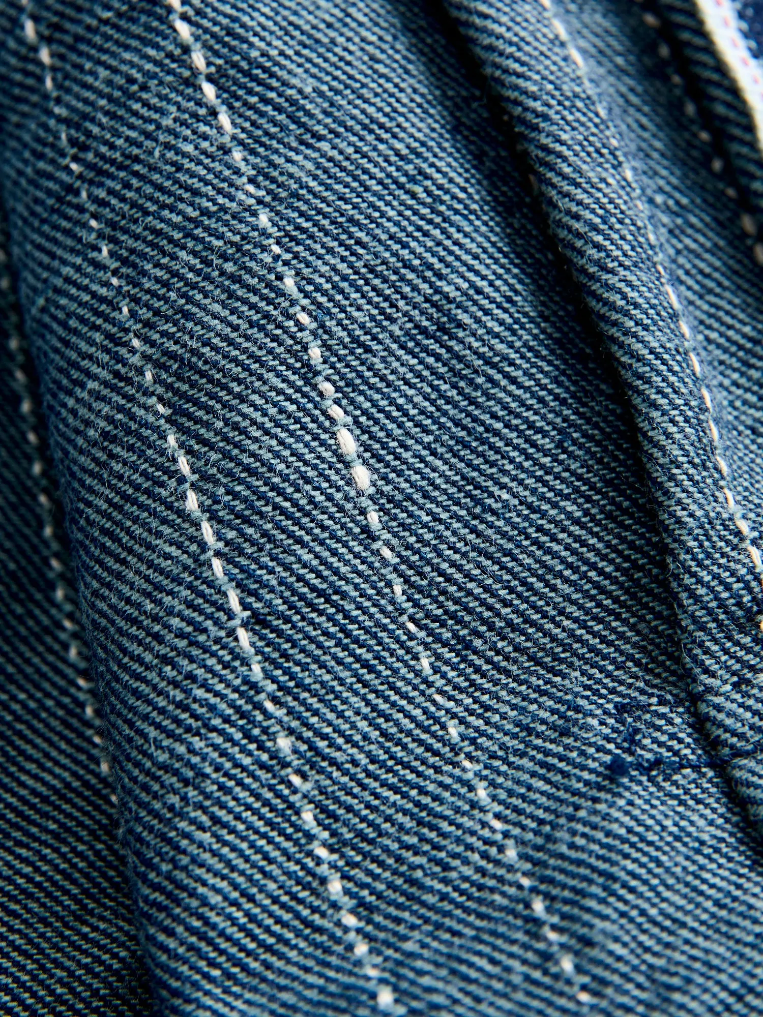 D4589 "Rain Kasuri" 14oz Selvedge Type-2 Jacket in Indigo