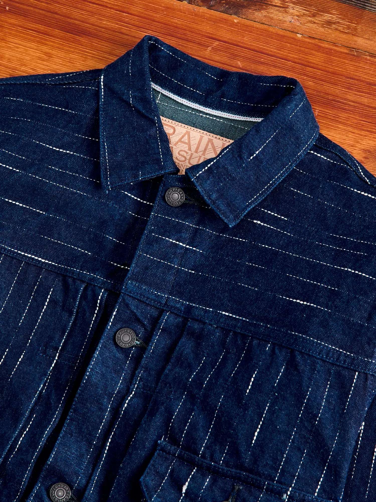 D4589 "Rain Kasuri" 14oz Selvedge Type-2 Jacket in Indigo