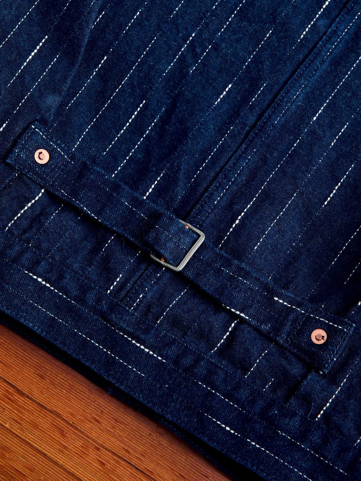 D4589 "Rain Kasuri" 14oz Selvedge Type-2 Jacket in Indigo