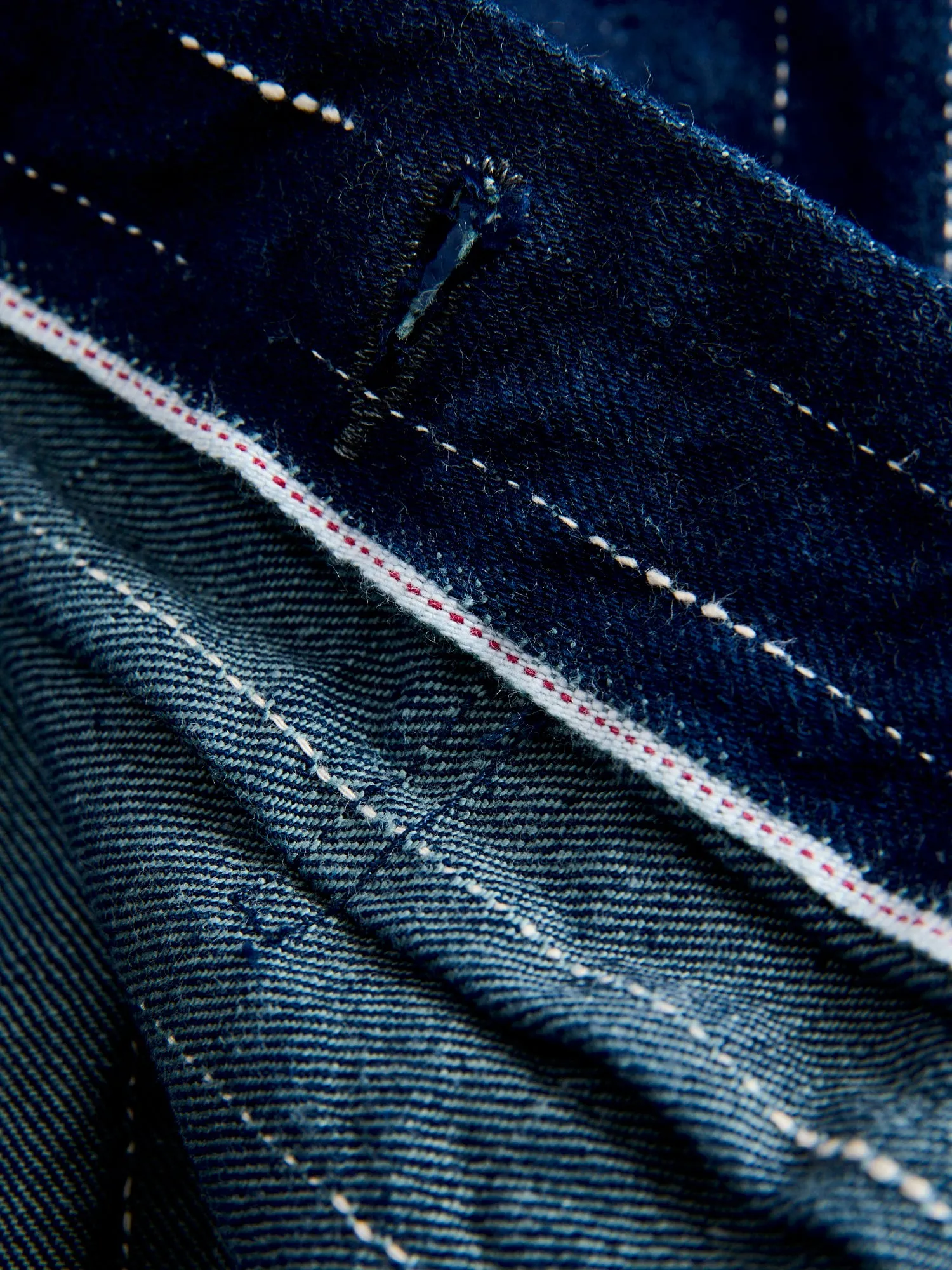 D4589 "Rain Kasuri" 14oz Selvedge Type-2 Jacket in Indigo
