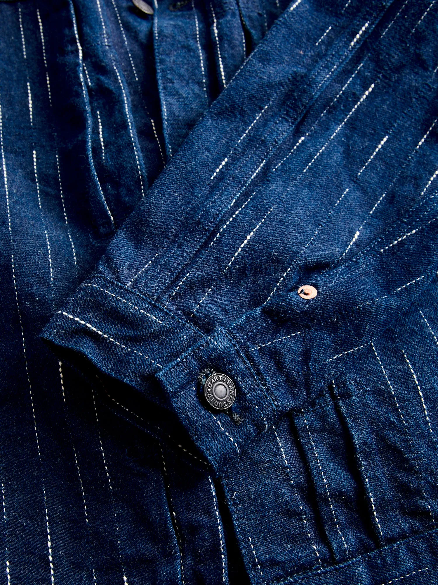 D4589 "Rain Kasuri" 14oz Selvedge Type-2 Jacket in Indigo