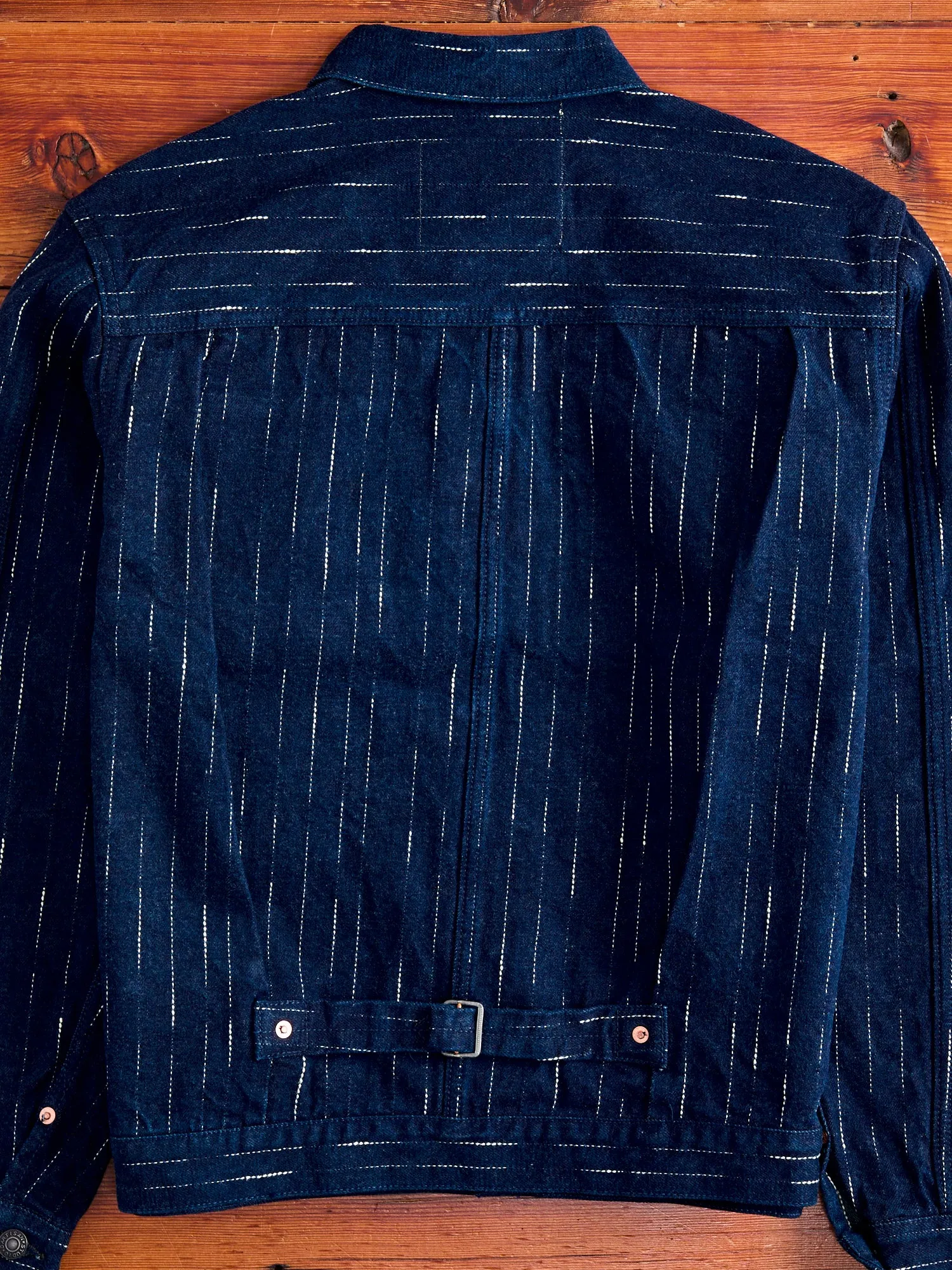 D4589 "Rain Kasuri" 14oz Selvedge Type-2 Jacket in Indigo