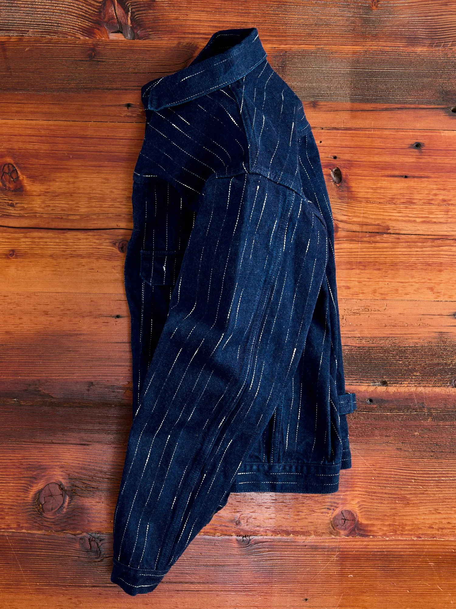 D4589 "Rain Kasuri" 14oz Selvedge Type-2 Jacket in Indigo