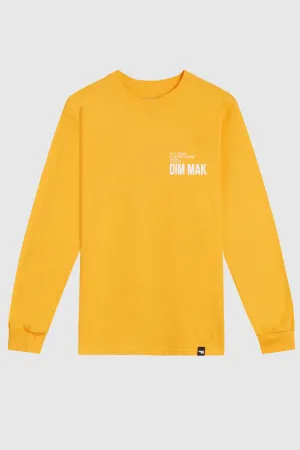 Dim Mak Essential 2.0 Long Sleeve Tee - Gold