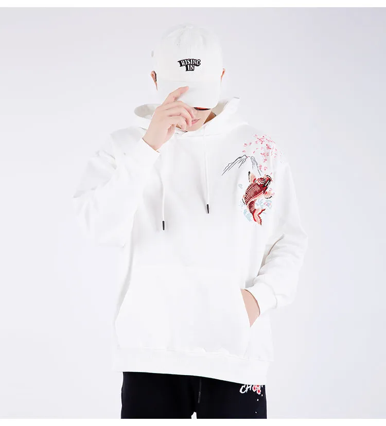 Embroidered Koi Hoodie - AXIS16
