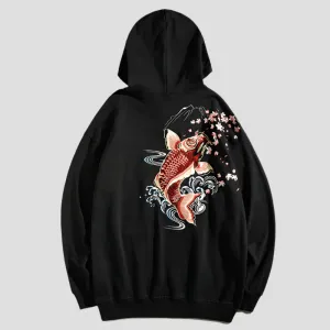 Embroidered Koi Hoodie - AXIS16