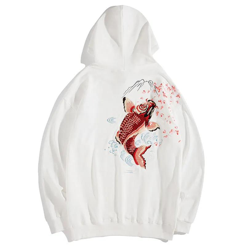 Embroidered Koi Hoodie - AXIS16