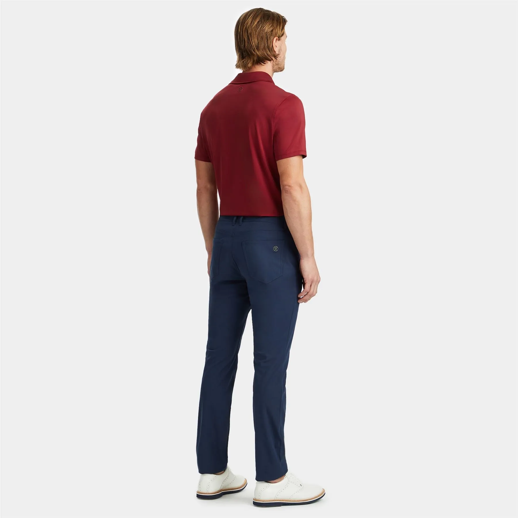 Embroidered Skull & Tees Tech Jersey Polo Rhubarb - SS24