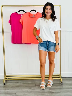 Flowy Raglan Style Stretchy Top (Reg. & Plus)- 3 Colors