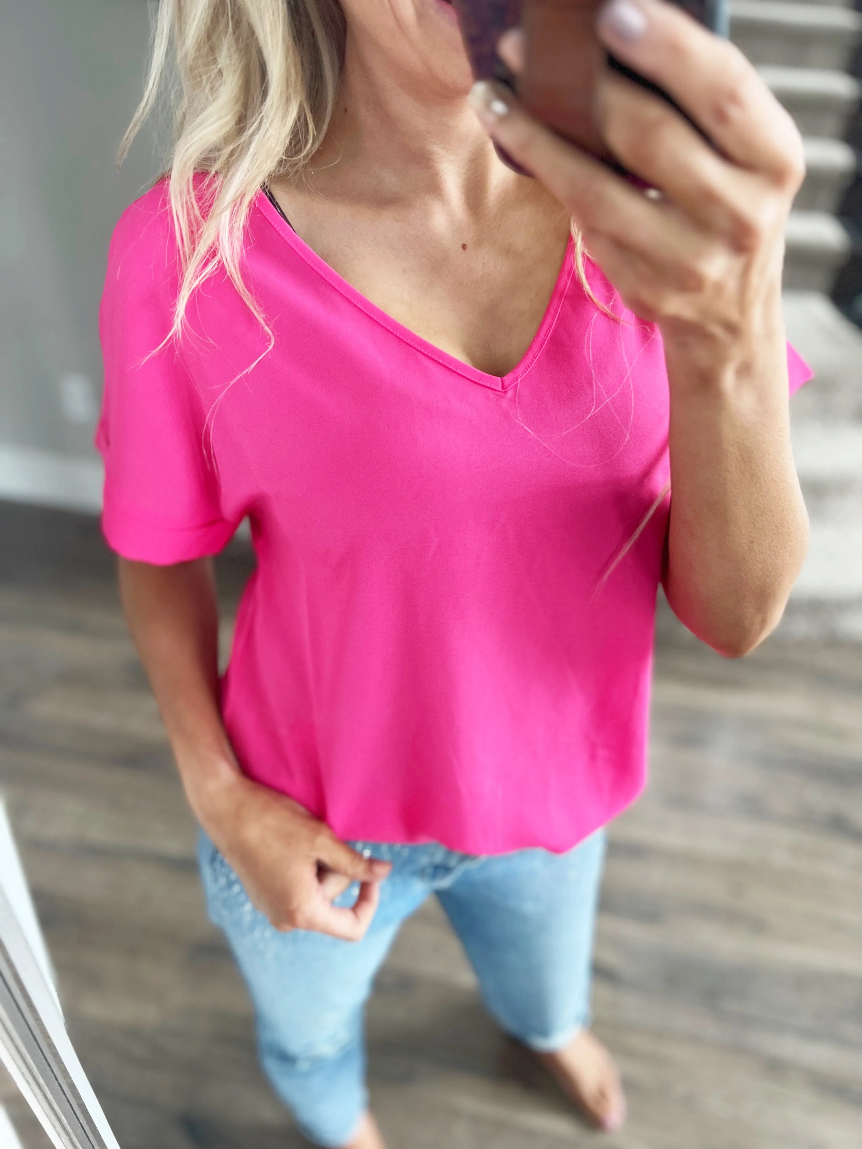 Good Girl V-Neck Short Sleeve (Multiple Colors) (SALE)