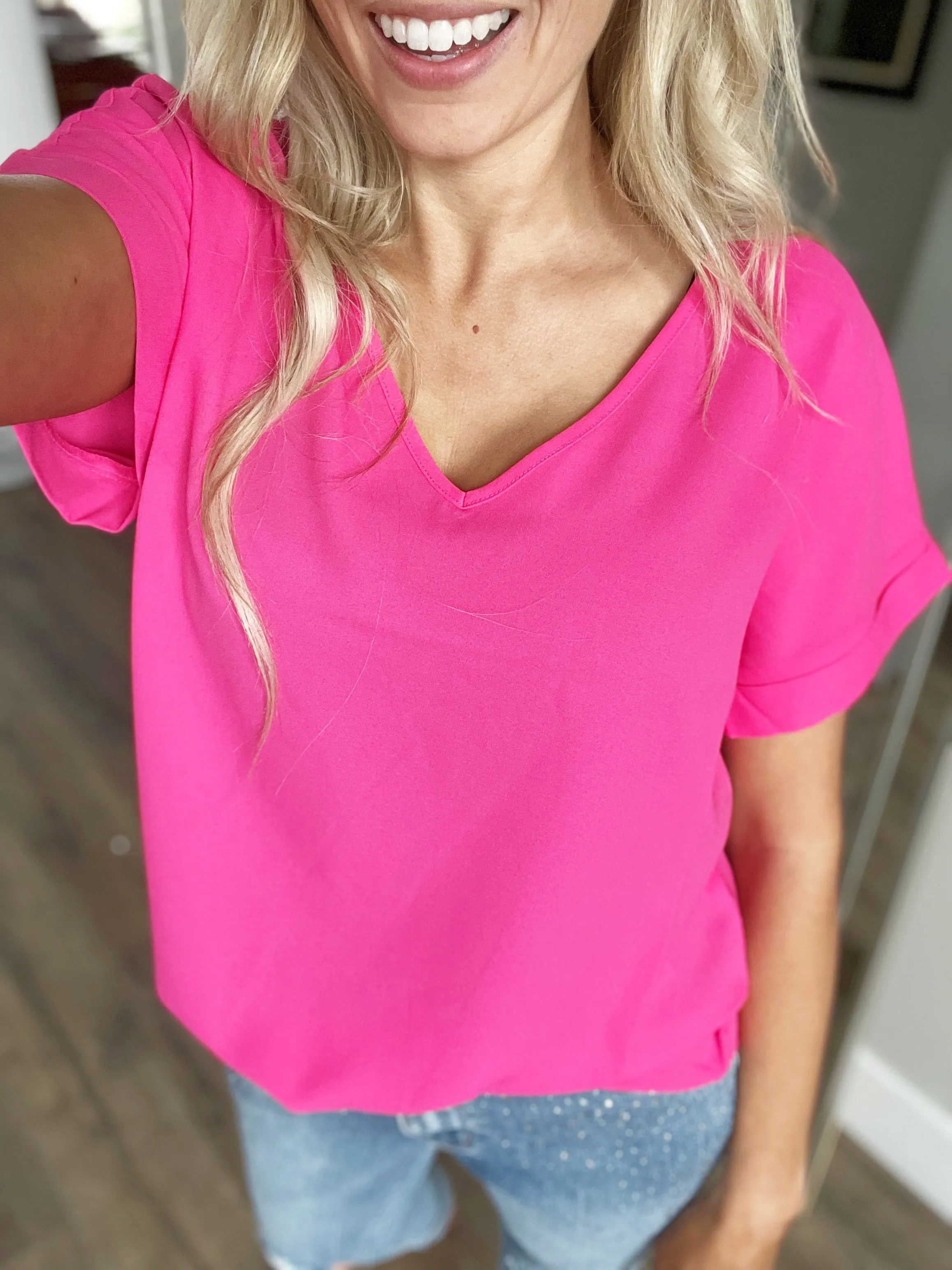 Good Girl V-Neck Short Sleeve (Multiple Colors) (SALE)