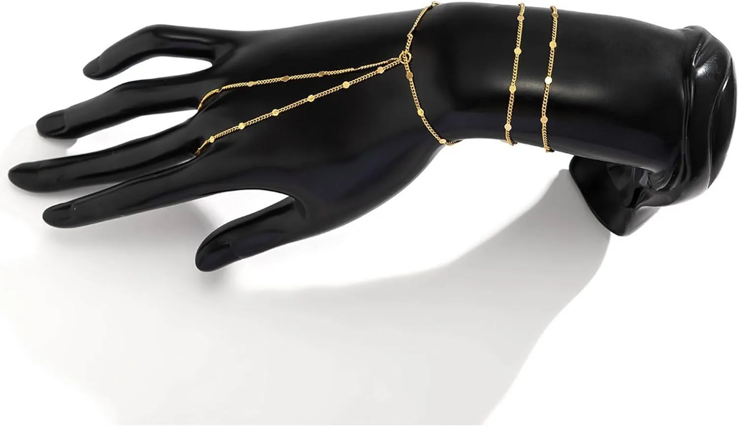 Hand Chain Bracelet for Women Dainty Gold Ring Bracelet Non Tarnish Silver Finger Ring Bracelet Trendy Stuff Hand Jewelry Gifts