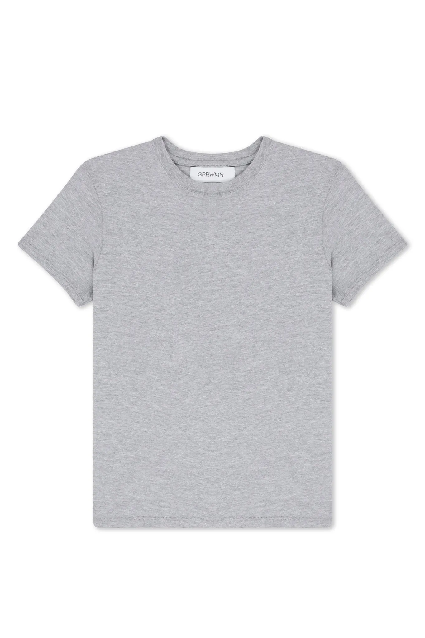 Heather Grey Cotton Jersey Baby Tee