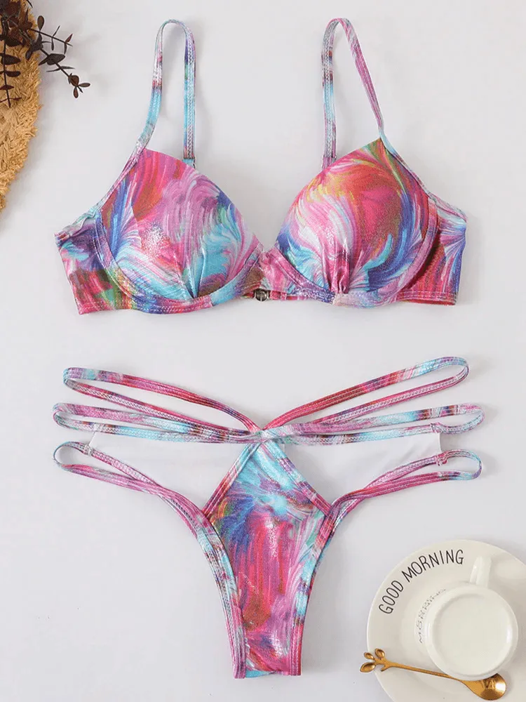 Hollow Out Bikini Set - Lightweight Summer Swim Set