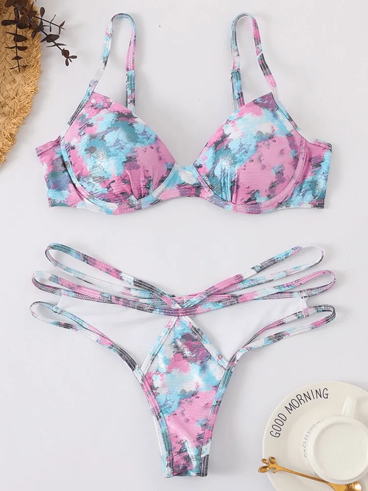 Hollow Out Bikini Set - Lightweight Summer Swim Set