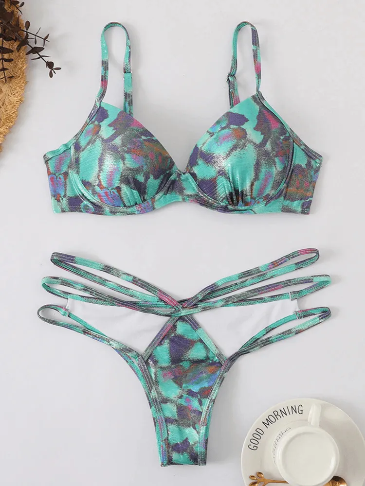 Hollow Out Bikini Set - Lightweight Summer Swim Set