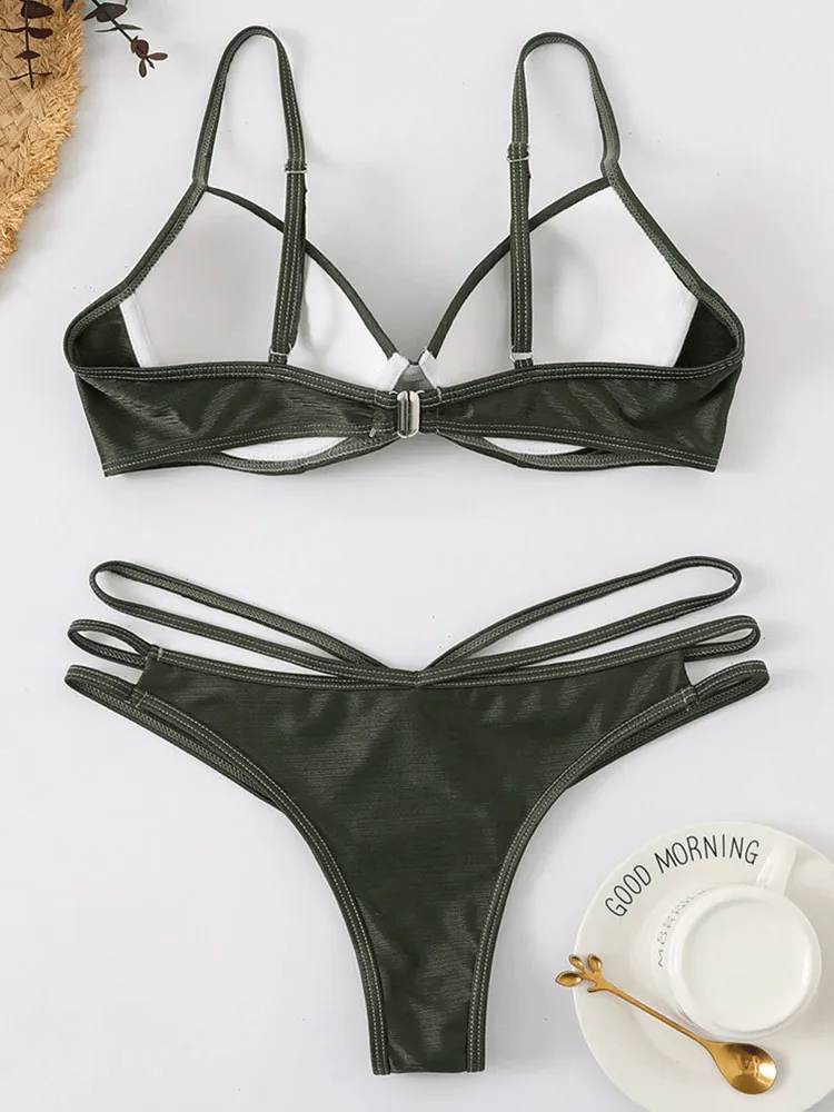 Hollow Out Bikini Set - Lightweight Summer Swim Set