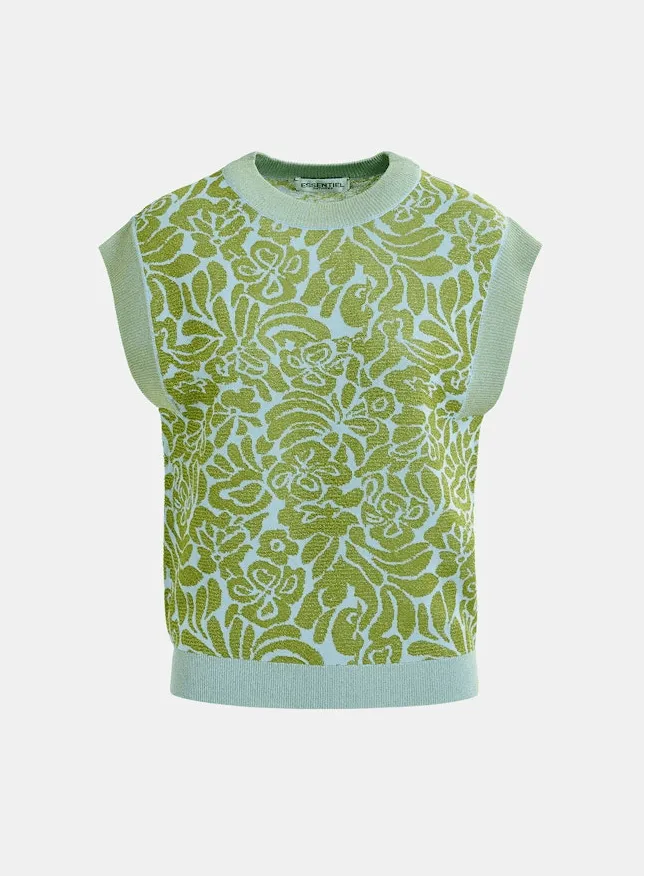 Homar Sleeveless Jacquard Top