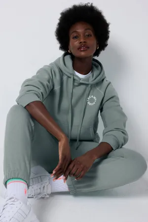 Khaki Scamp & Dude Logo Relaxed Hoodie