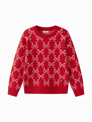 Knitwear 2025 Spring New Style Girl Round Neck Knitwear