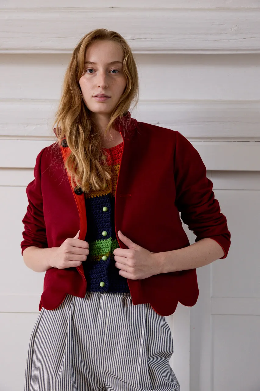 Knitwear No.102. Rainbow collar