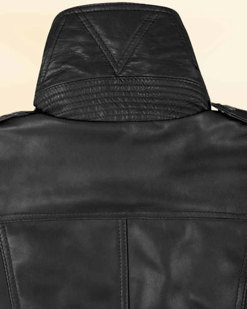 Midnight Black Blaze Leather Jacket