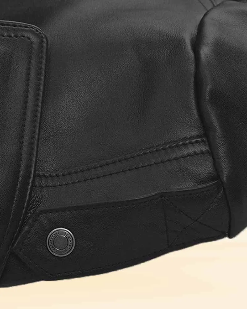 Midnight Black Blaze Leather Jacket