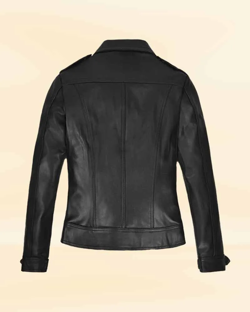 Midnight Black Blaze Leather Jacket