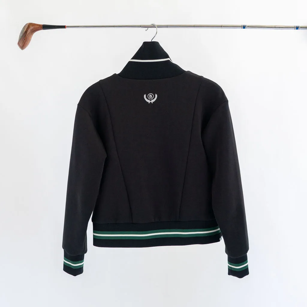 Monroe Half Zip Black
