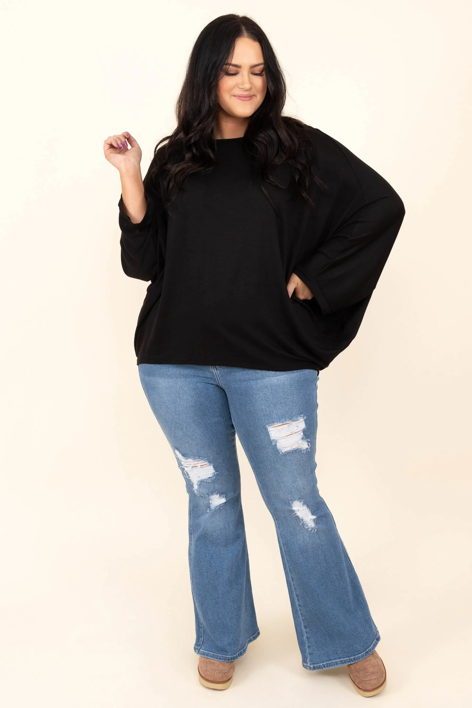 Never Out Of Reach Top, Black