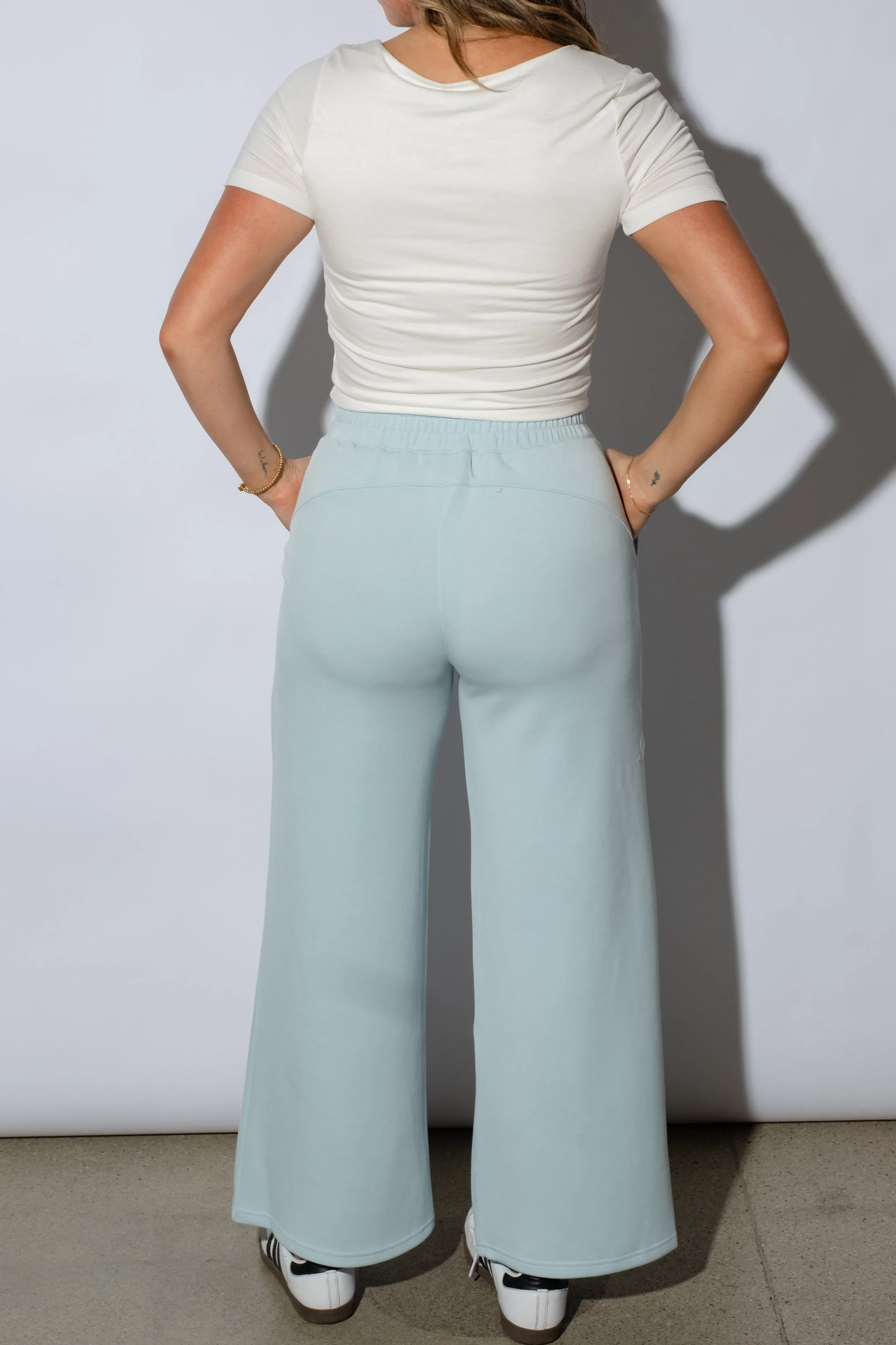 Ocean Blue Cloud Fleece Pants